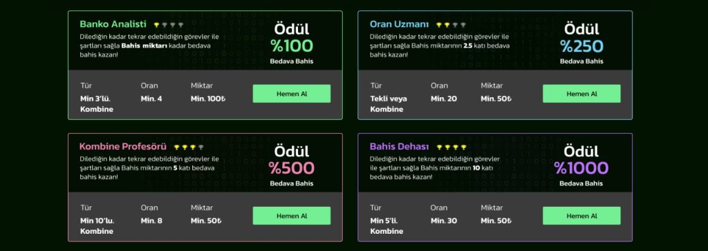 intobet41 ve intobet42 Ödüller